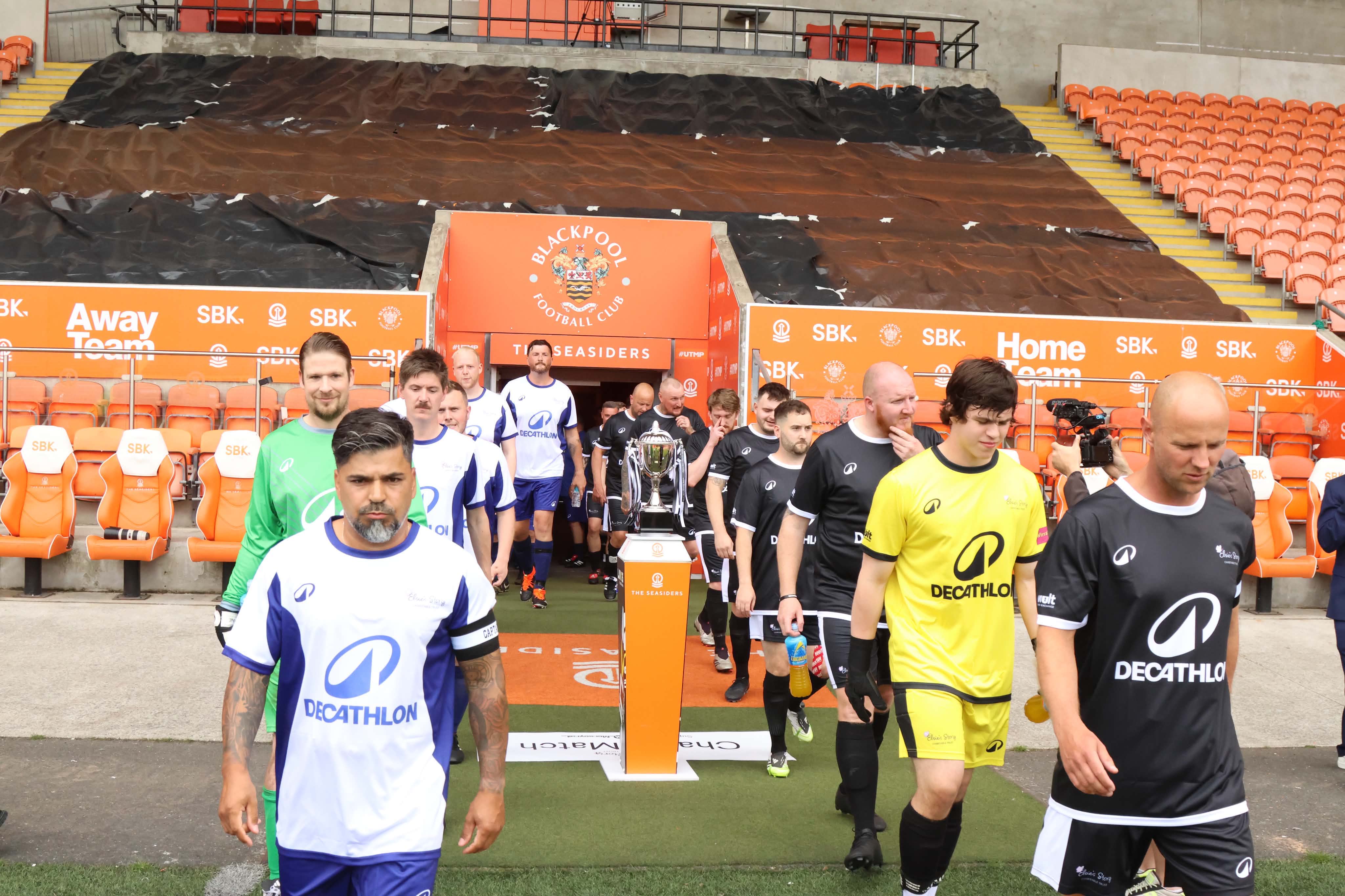 The HTC Promotions charity football match at Blackpool FC's Bloomfield Road, in support of Elsie's Story